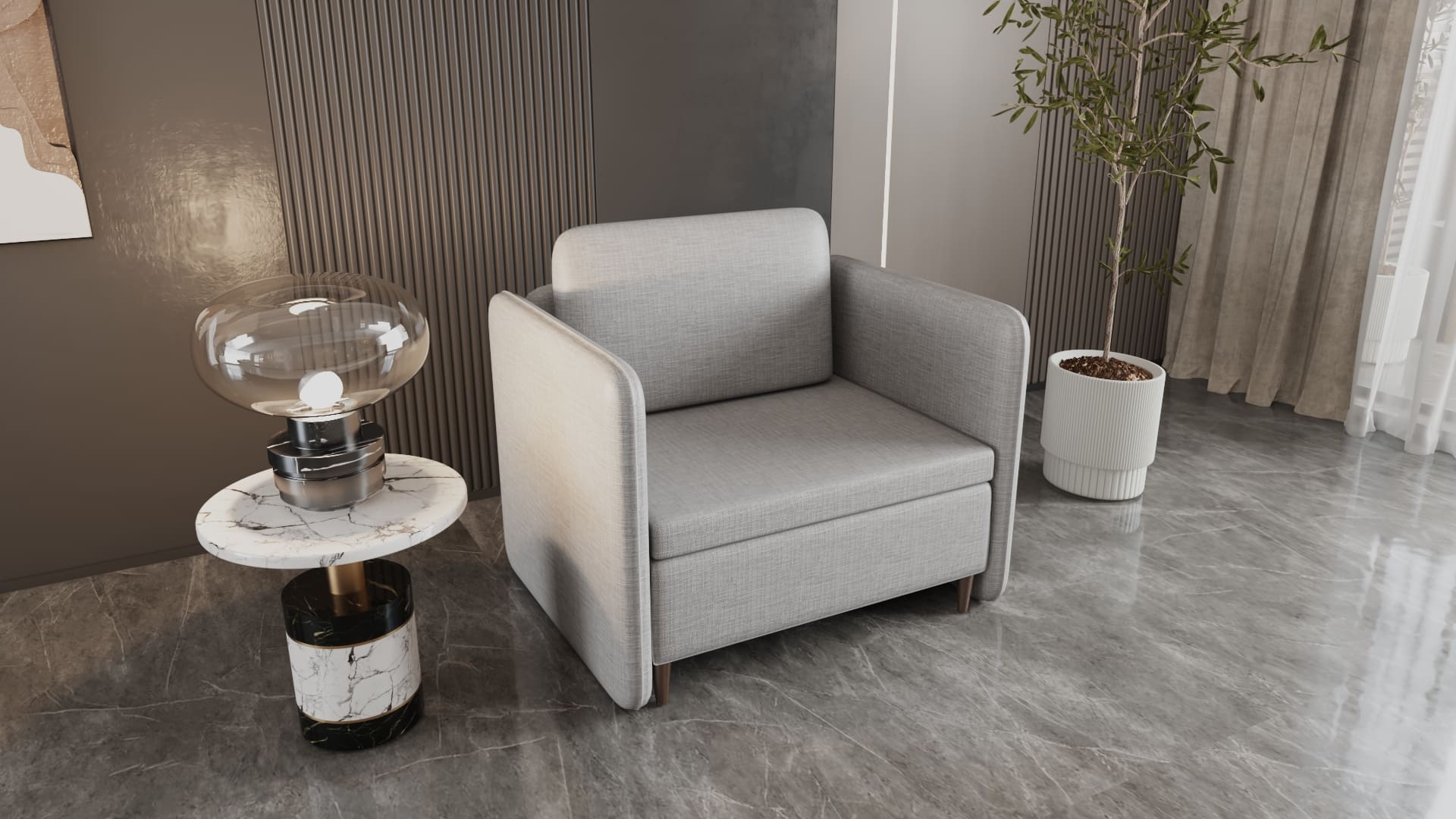 YATUYU® TEKLİ REFAKATÇİ KOLTUĞU