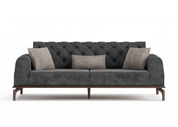 Berlin Chester Üçlü Koltuk