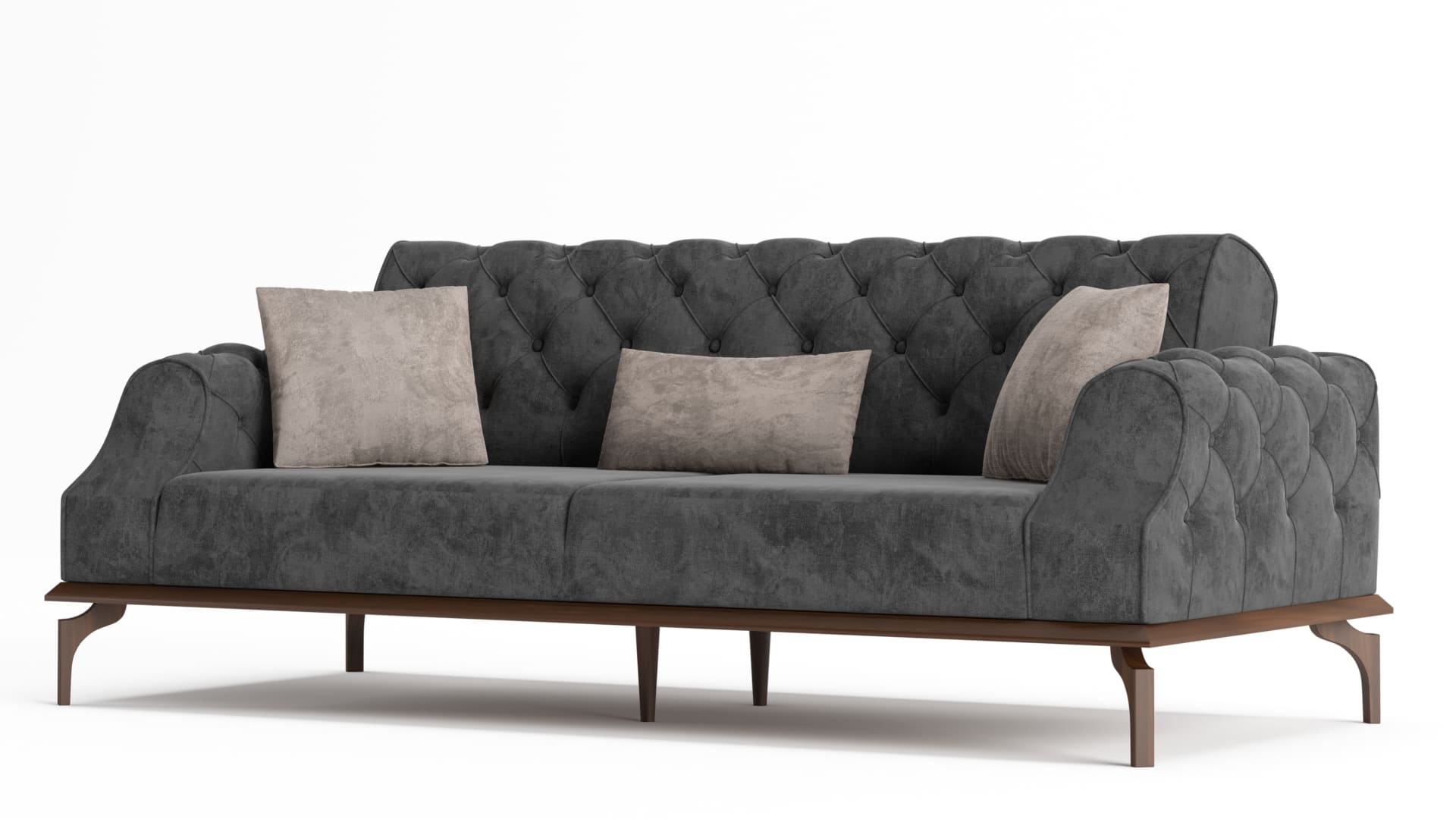 Berlin Chester Üçlü Koltuk