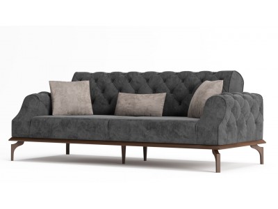 Berlin Chester Üçlü Koltuk