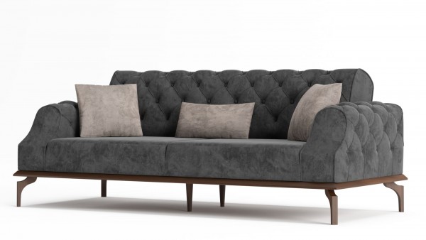 Berlin Chester Üçlü Koltuk