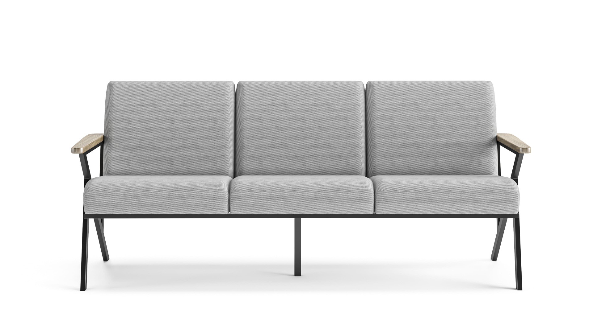 Lavin Metal Üçlü Koltuk 