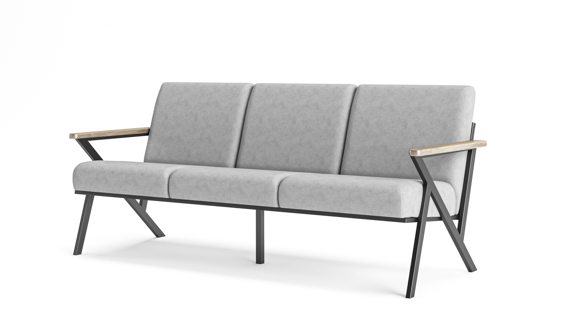 Lavin Metal Üçlü Koltuk 