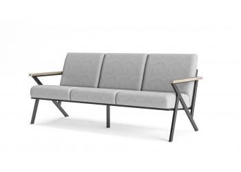 Lavin Metal Üçlü Koltuk 