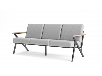 Lavin Metal Üçlü Koltuk 