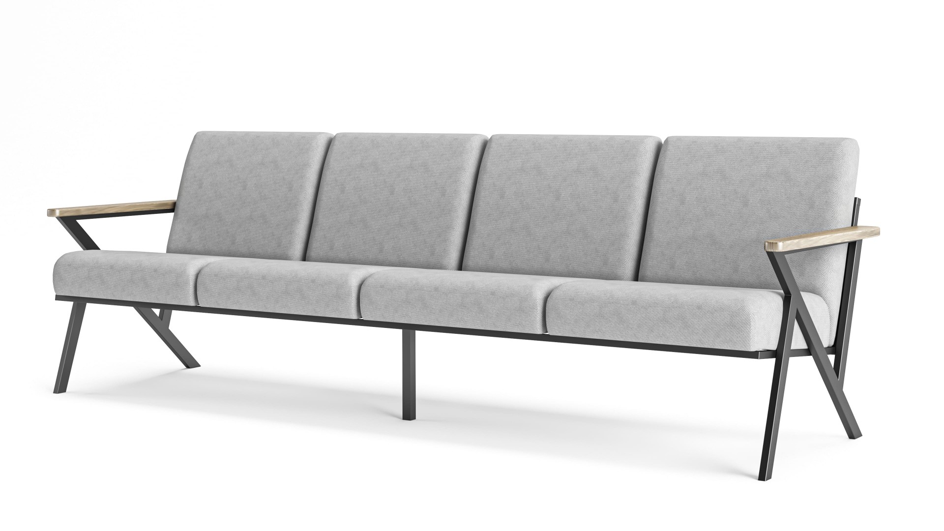 Lavin Metal Dörtlü Koltuk