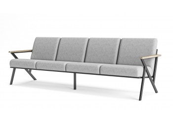 Lavin Metal Dörtlü Koltuk 