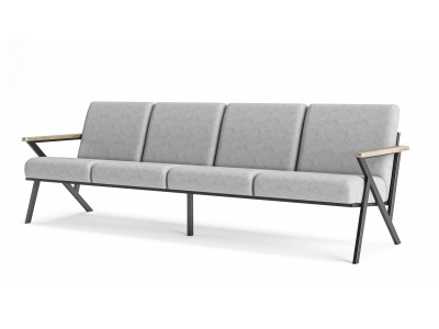 Lavin Metal Dörtlü Koltuk 