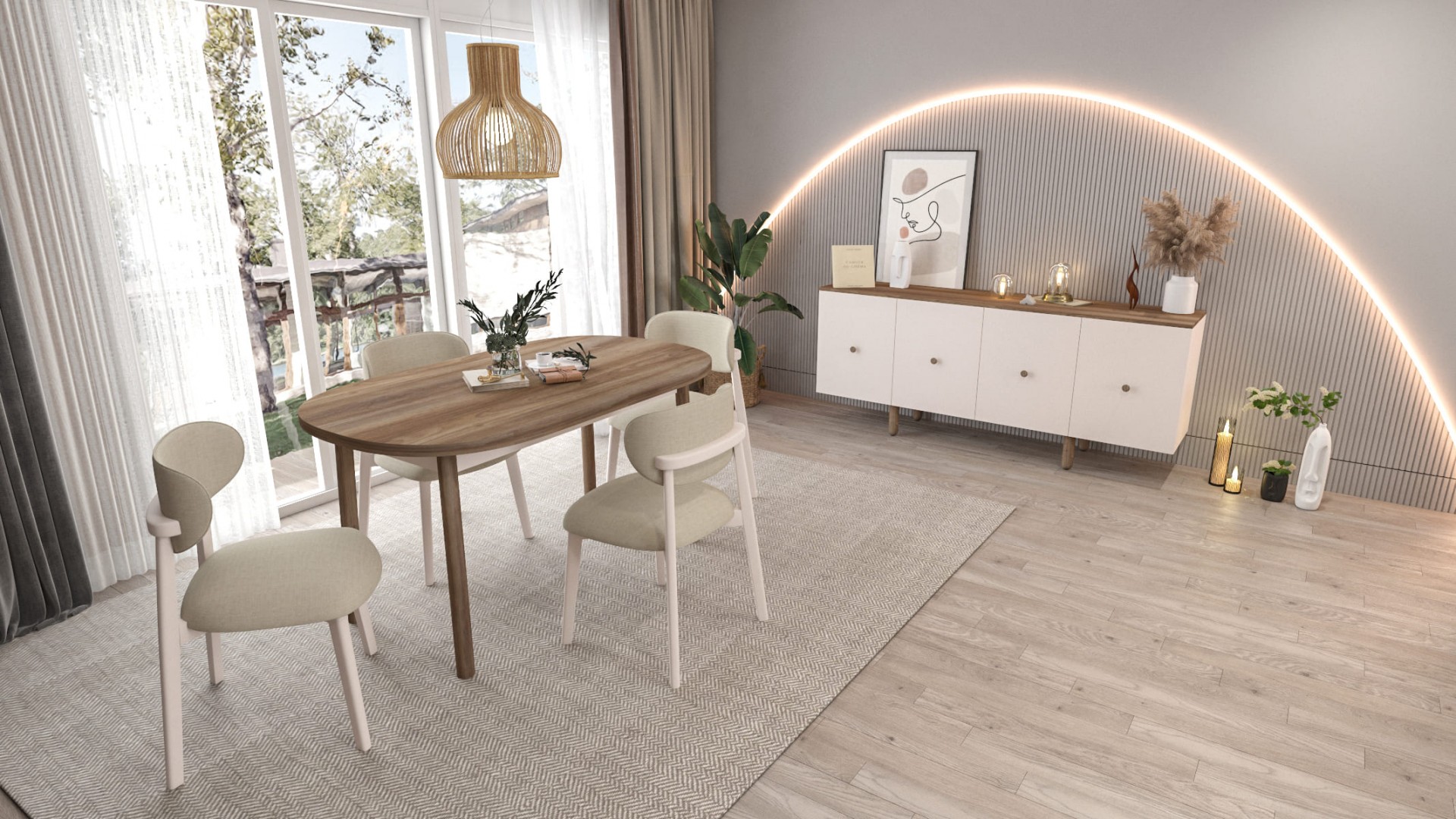 BOHEM TOSCANA YEMEK ODASI TAKIMI