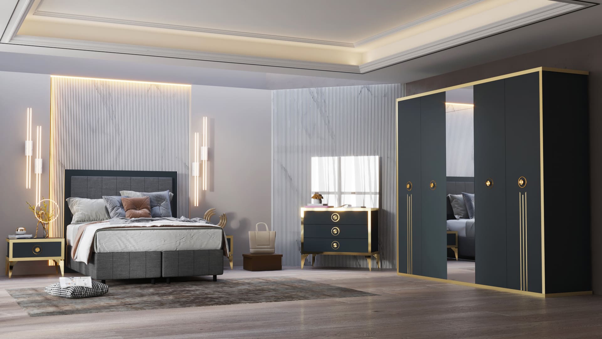 ANTİK YATAK ODASI TAKIMI