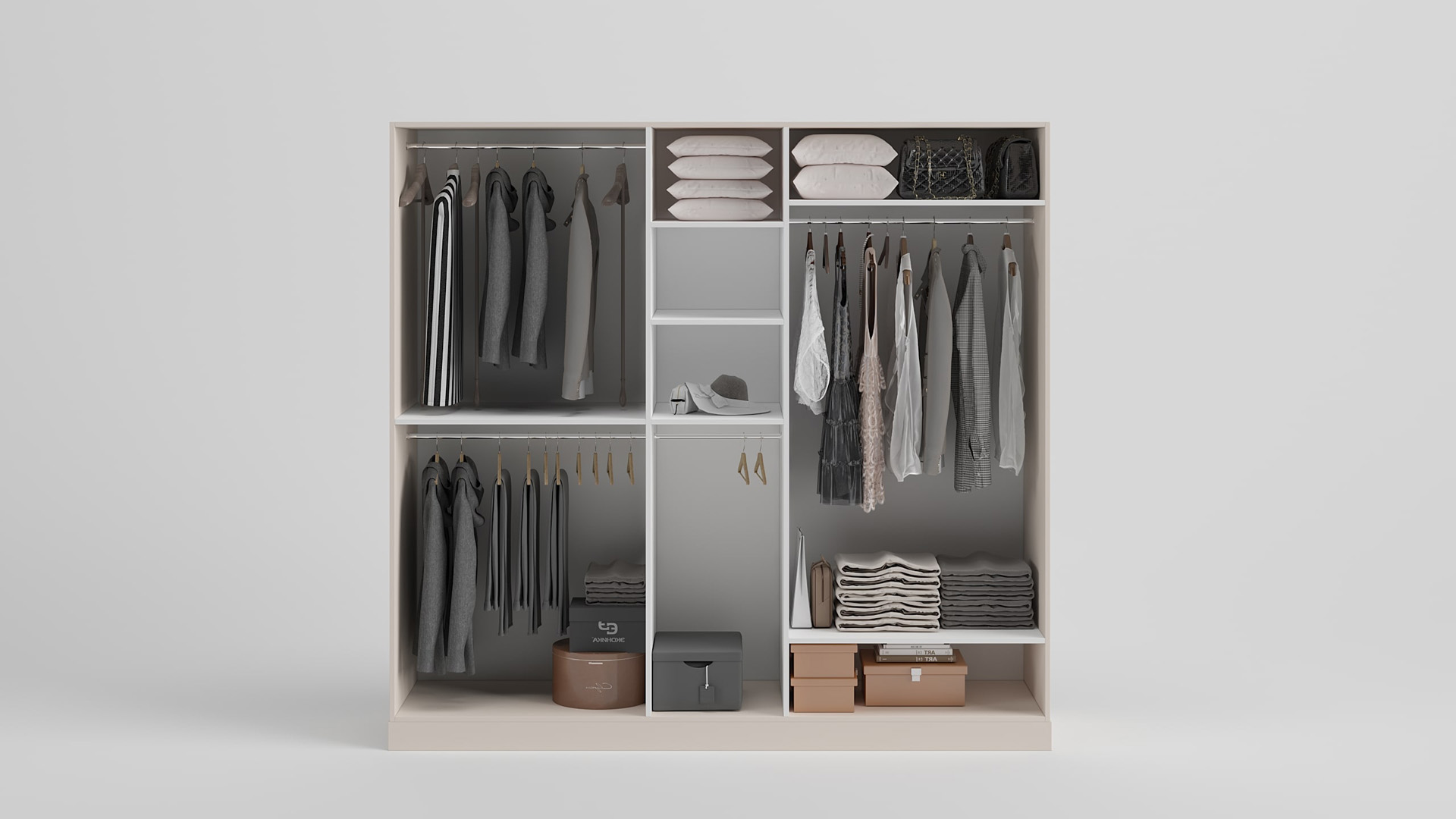 NORA 5 KAPAKLI GARDIROP