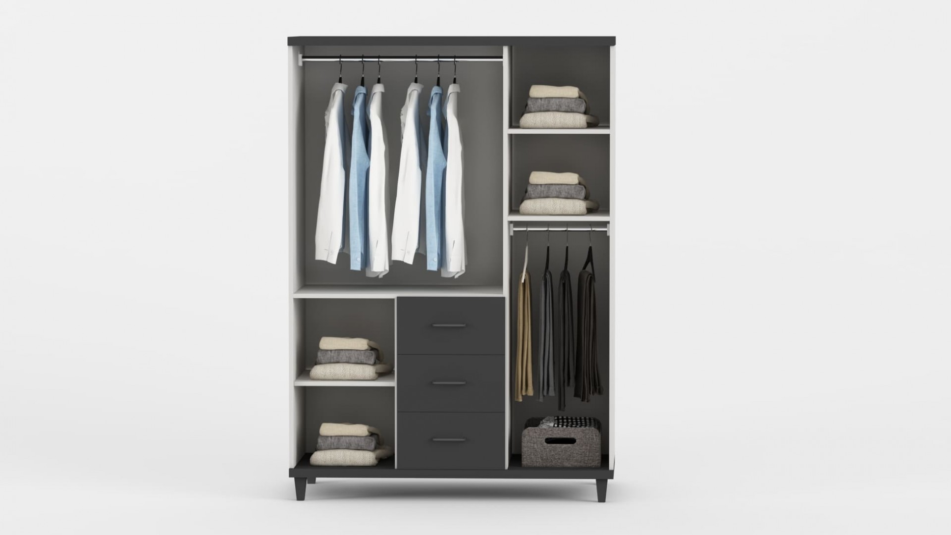 ATLANTİS 3 KAPAKLI DOLAP